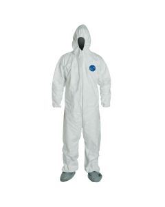 Tyvek 400 Coveralls - Hood and Boots - White