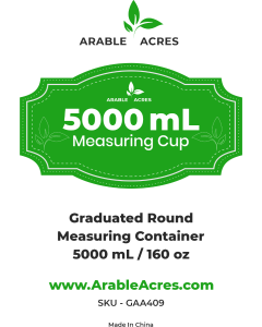 Arable Acres Plastics Graduated Round Measuring Containers