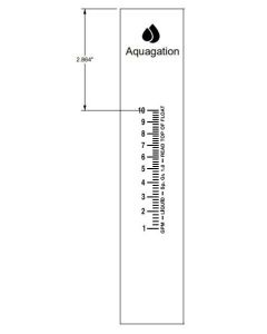 Aquagation Panel Mount Flow Meter 7530 Series - 1/2-Inch FPT x 1/2-Inch FPT - 316 SS Fittings/Valve - EPR O-Ring - 10 GPM