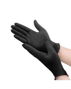 Arable Acres Nitrile Gloves - Exam Grade - Powder-Free - Black - 5 Mil Thickness