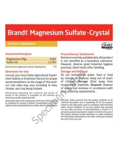 Brandt Magnesium Sulfate 9.8% Crystal - 50 Pound (54/Plt) (810/Truckload)