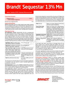 Brandt Sequestar 13% Manganese (Mn) - EDTA Microgranule