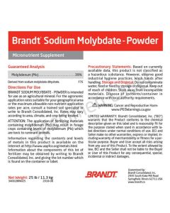 Brandt Sodium Molybdate - 39% Powder - 5 Pound