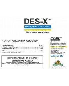 Certis DES-X Insecticidal Soap Concentrate - 2.5 Gallon (2/Cs)