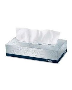 Facial Tissue - 2-Ply White 100% Virgin Pulp - 8-Inch x 7.3-Inch - 100 Sheets (Case of 30)