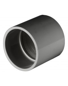 PVC Female Adapter - Schedule 80 - Gray - Socket x FPT