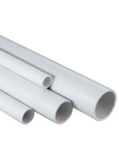 Rigid PVC Pipe - Schedule 40 - White - Bell End
