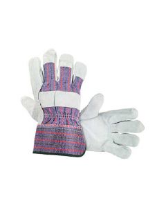Split Palm Leather Gloves - One-Size-Fits-Most (Bag of 12 Pair) (10/Cs)