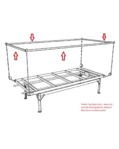 Trellis System for Ebb & Flow Commercial Grade Rolling Benches - Approx. 6-Foot Spacing Support Poles