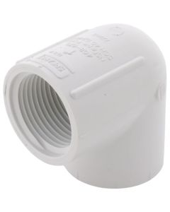 PVC 90-Degree Elbow Fitting - Schedule 40 - White - FPT x FPT - 1-Inch (50/Cs)