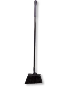 MillGood Duo-Sweep Flagged & Unflagged Angle Broom w/ Handle
