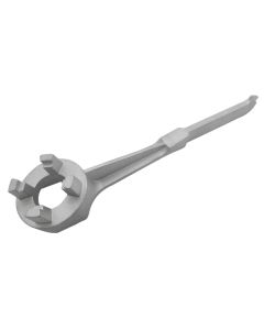 Arable Acres Cast Aluminum Drum Wrench / Opener - 3/4-Inch & 2-Inch Plugs - 10.5-Inch Length