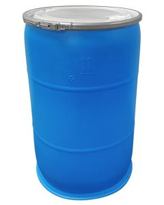Aquagation Poly Drum Barrel w/ Lid - Food Grade - Blue - 55 Gallon (4/Plt)