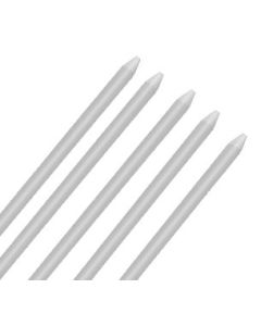 Arable Acres FRP Fiberglass Plant Stake Pointed-Tip - UV Resistant - 0.017 Kg/Stake - 18-Inch x 5mm White (Pack of 200) (300 Packs/Plt)