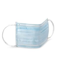Blue Face Masks - Pleated ASTM Level 1 (50/Pack) (Case of 40)
