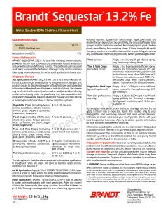 Brandt Sequestar 13.2% Iron (Fe) - EDTA Microgranule