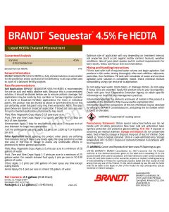 Brandt Sequestar 4.5% Iron (Fe) - HEDTA Liquid