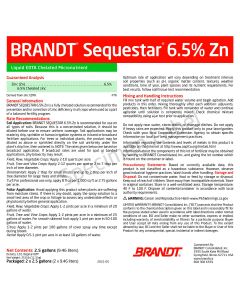 Brandt Sequestar 6.5% Zinc (Zn) - EDTA Liquid