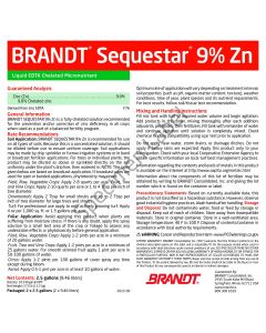 Brandt Sequestar 9% Zinc (Zn) - EDTA Liquid