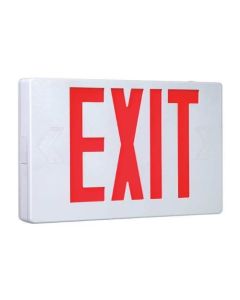 Exit Sign - ABS Housing - 6-Inch Leters Red/Green - UL 94V-0 Flame Rating Fire Retardant - 120/277V