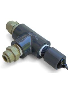 Aquagation Conductivity Probe - 1/2-Inch MPT - PVC Housing 316 SS - 2-Conductor w/ Shield - 10K B Curve - 100 PSI Max - 8 Foot Cable