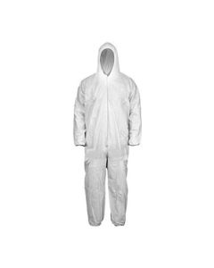White Coveralls - Hood w/ Elastic Wrists & Ankles