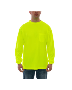 Enhanced Visibility Long Sleeve T-Shirt - Fl Yellow-Green