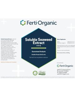 Ferti-Organic Soluble Seaweed Extract Flake 0-0-14 Fertilizer - OMRI Certified - ascophyllum nodosum - 50 Pound (40/Plt)