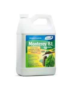 Monterey BT Bacillus Thuringiensis Worm & Caterpillar Killer Insecticide/Pesticide Concentrate - 1 Gallon