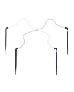 Netafim Flat 4-Way Multi-Outlet Drip Assemblies - Standard Arrow - (4) at 48" Tubing (Case of 100)