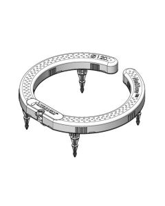 Netafim Netbow w/ 30-Inch Tubing - 4 Outlet - Barb Connection - Foldable Legs - 5-Inch (Case of 120)