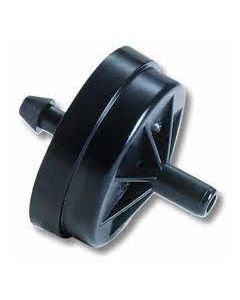 Netafim Techflow Drain Emitter 8L/H - 1 GPH Barb Inlet x Nipple Outlet - Black/Black (Case of 2500)