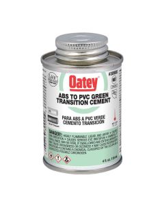 Oatey ABS To PVC Transition Cement - Medium Body - Green