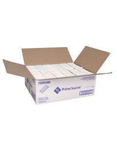 Prime Source Dinner Napkins - 1-Ply - White - 1/8 Fold - 15-Inch x 17-Inch (Case of 3000)