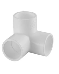 PVC 3-Way Elbow - Schedule 40 - White - Socket x Socket x Socket - 3/4-Inch (50/Cs)