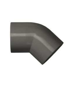 PVC 45-Degree Elbow - Schedule 80  - Gray
