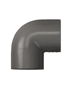 PVC 90-Degree Elbow - Schedule 80  - Gray