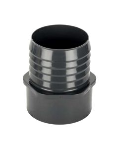 PVC Insert Adapter - Barb x Spigot - Gray