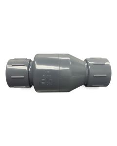 PVC Spring Check Valve - Gray - Socket x Socket