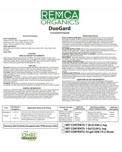 Remca Organics DuoGard Insecticide/Fungicide - 1 Gallon (4/Cs)