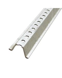 Rib-Bac Steel Post - 4 Pound/Ft - 80k Tensile Strength Bare No Taper - Full Length Punch 3/8-Inch x 2-Inch Spacing