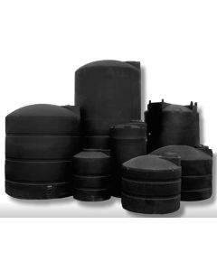 Vertical Water Tank - Black - 8,000-Gallon (120" x 183")