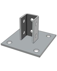 Unistrut Post Base - 10 Hole