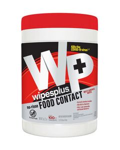 WipesPlus No-Rinse Food Contact Multi-Surface Wipes
