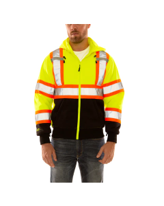 X-Back Hoodie - Fl Yellow-Green