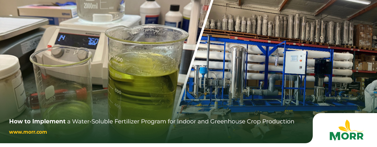 HOW TO IMPLEMENT A WATER-SOLUBLE FERTILIZER PROGRAM FOR INDOOR AND GREENHOUSE CROP PRODUCTION